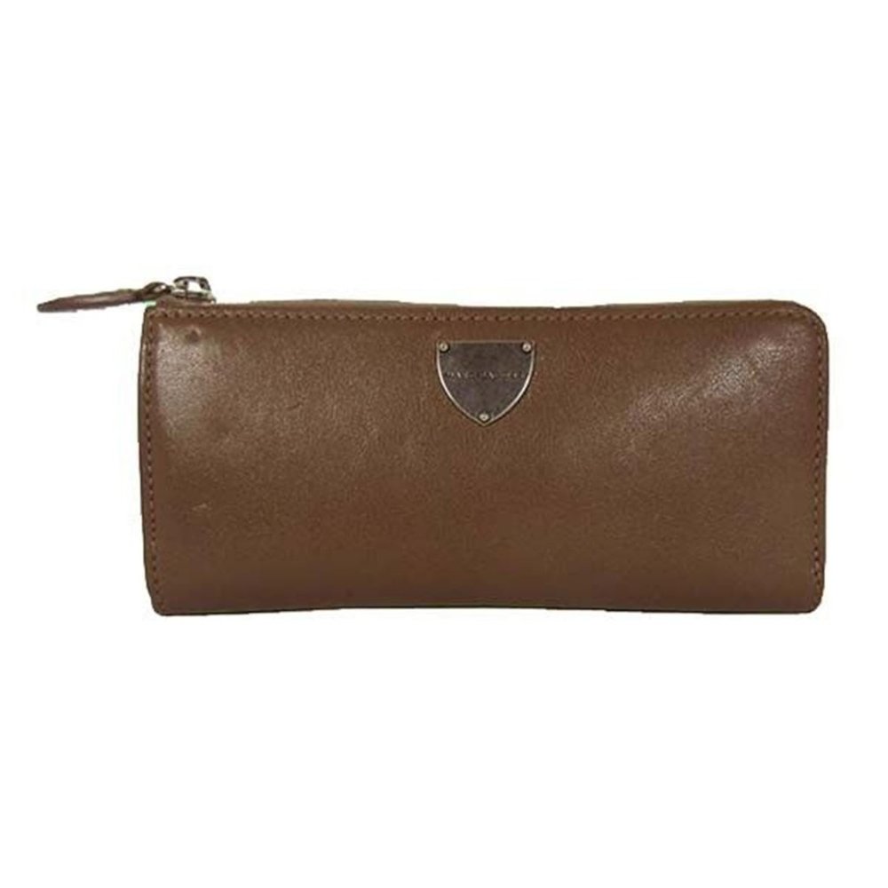 *MARC JACOBS "THE LEX" Praline Leather Zip Around Wallet